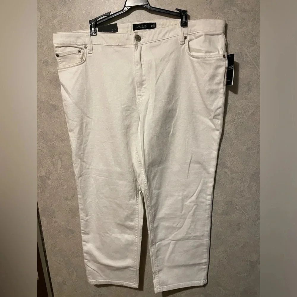 Lauren Ralph Lauren Women's Straight Leg Jeans - Cream